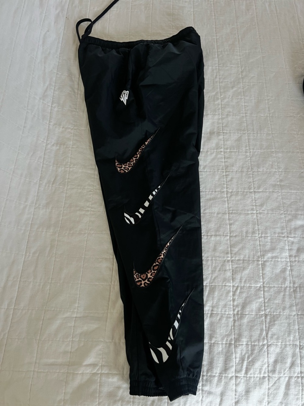 Kith X Nike Pippen 1 Max Pants Large Air Black Animal Chimera Print Joggers